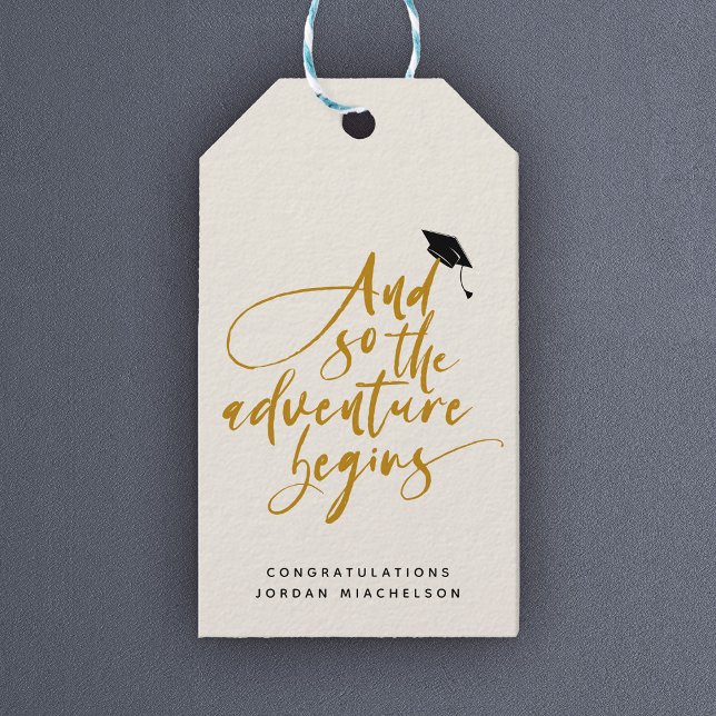 Étiquettes-cadeau Félicitations pour la remise des diplômes moderne  (Créateur téléchargé)