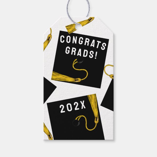 Étiquettes-cadeau Félicitations pour les diplômés (Devant)