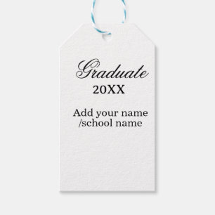 Étiquettes-cadeau Félicitations simples pour la remise des diplômes,