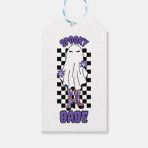 Femme "Éffrayant Babe" Halloween Ghost Retro Purpl