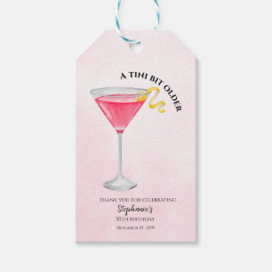Étiquettes-cadeau Femme Un Tout Petit Peu Plus Rose 30 ans Anniversa