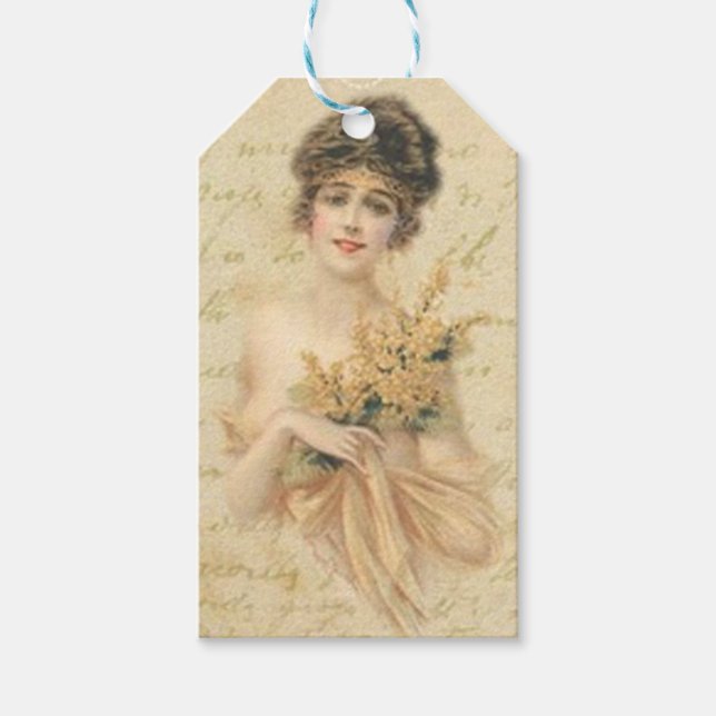 Étiquettes-cadeau Femmes vintages (Devant)