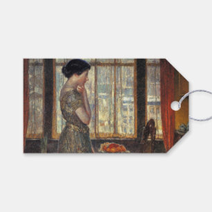 Étiquettes-cadeau Fenêtre New York en hiver (par Childe Hassam)