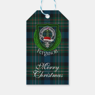 Étiquettes-cadeau Ferguson Scottish Clan Tartan & Crest