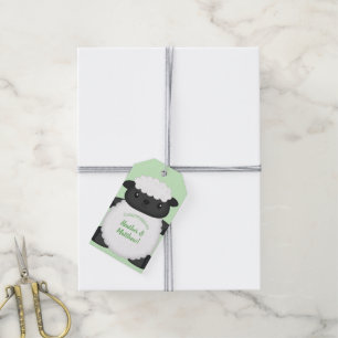 Étiquettes-cadeau Ferme de Baby showers à moutons