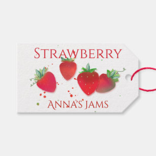 Étiquettes-cadeau Ferme de fraises à table