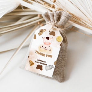 Étiquettes-cadeau Ferme Sainte Vache Bohème Baby Shower 
