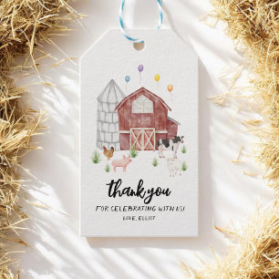 Étiquettes-cadeau Fête d'anniversaire Animaux de la ferme Basse-cour
