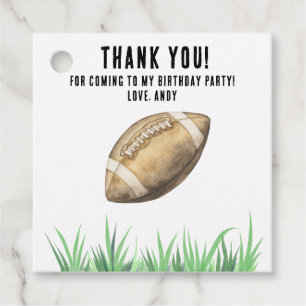 Étiquettes Cadeau Fête d'anniversaire de football première année