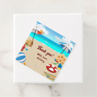 Étiquettes Cadeau Fête d'anniversaire de la plage des enfants