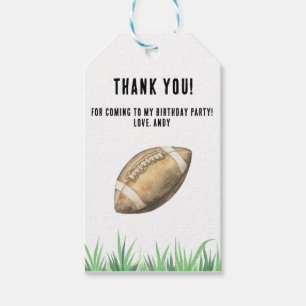 Étiquettes-cadeau Fête d'anniversaire de première année de football