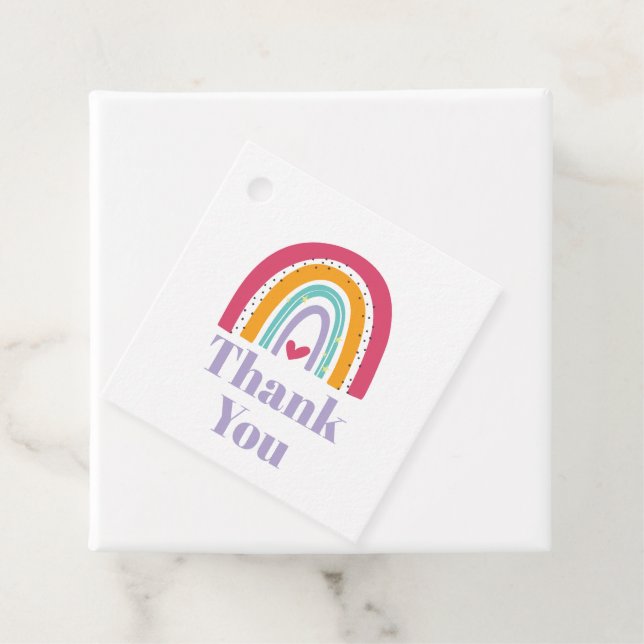 Étiquettes Cadeau Fête d'anniversaire de Rainbow Bright (En situation)