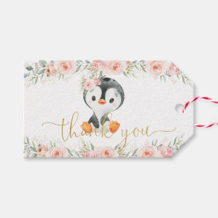 Étiquettes-cadeau Fête d'anniversaire du Baby shower floral de Peng