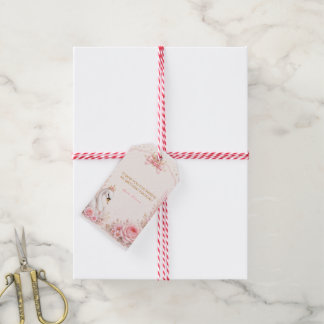 Étiquettes-cadeau Fête d'anniversaire du Conte de Fées Rose de la Pr