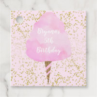 Fête d'anniversaire Guimaupe rose et Confettis dor