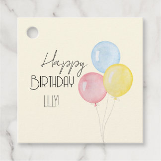 Étiquettes Cadeau Fête d'anniversaire personnalisée