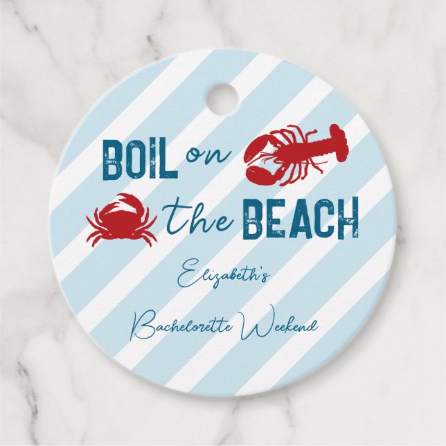 Étiquettes Cadeau Fête de Bachelorette Bouillabaisse de Fruits de Me (Devant)