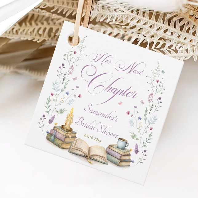 Étiquettes Cadeau Fête de douche de mariage de son prochain chapitre (Créateur téléchargé)