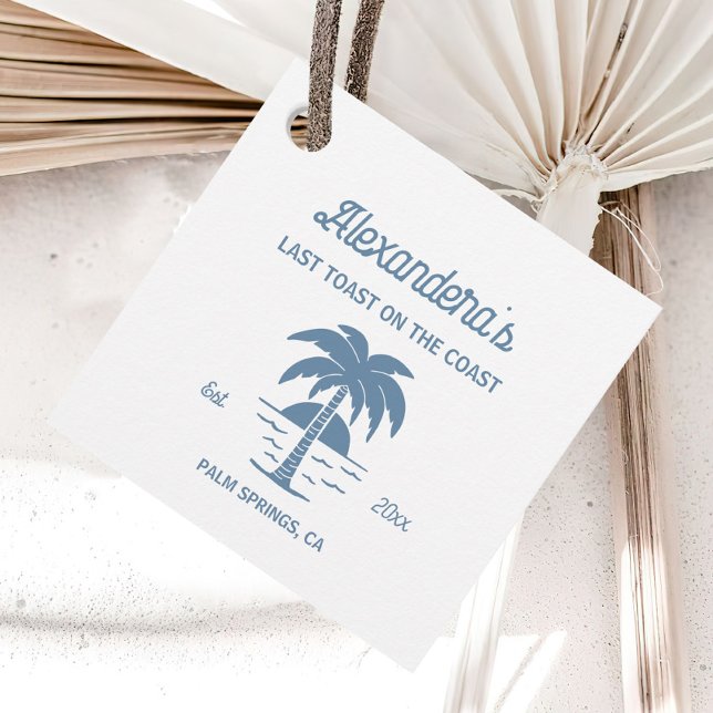 Étiquettes Cadeau Fête de Fiançailles au Bord de la Mer pour une Fem (Créateur téléchargé)