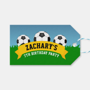Étiquettes-cadeau Fête de football