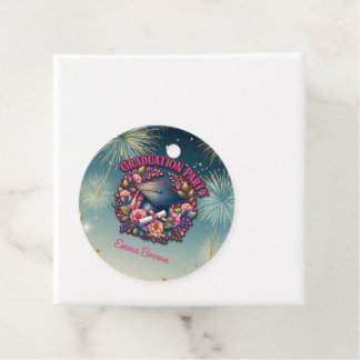 Étiquettes Cadeau Fête de graduation Floral