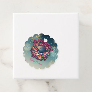 Étiquettes Cadeau Fête de graduation Floral