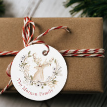 Fête de la couronne de cerfs d'hiver personnalisée