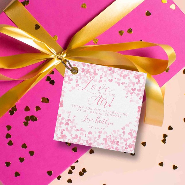 Étiquettes Cadeau Fête de la Saint-Valentin Love Is In The Air Showe (Créateur téléchargé)