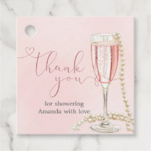 Fête de mariage avec perles et Prosecco rose