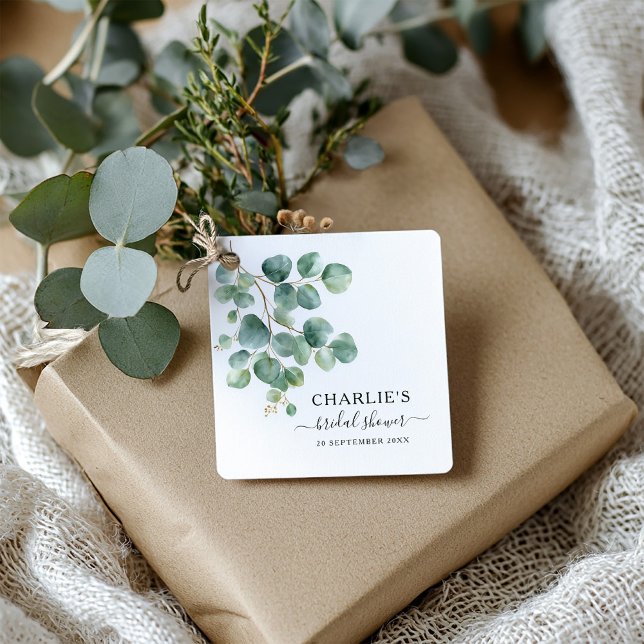 Étiquettes Cadeau Fête de Mariage Élégante et Moderne avec de la Ver (Créateur téléchargé)