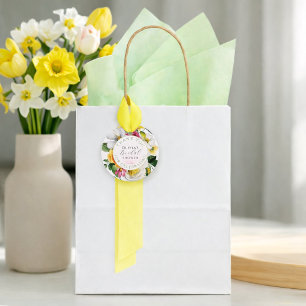 Étiquettes Cadeau Fête de mariage floral coloré de jardin printanier