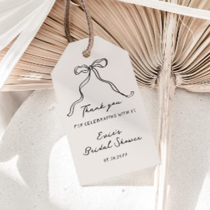 Étiquettes-cadeau Fête de mariage Fun Casual Ruban écrit à la main