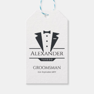 Étiquettes-cadeau Fête de mariage Tuxedo Cadeaux Groomsman