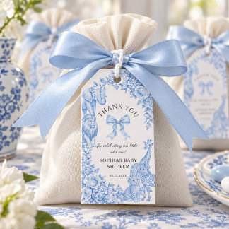 Étiquettes-cadeau Fête de naissance élégante garçon safari toile de