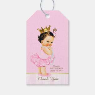 Étiquettes-cadeau Fête de naissance Princesse Ballerine Tutu Rose
