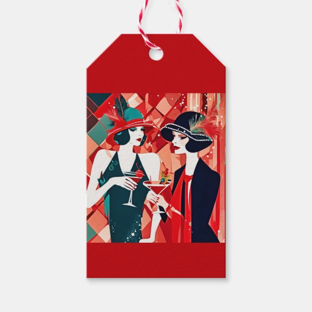 Étiquettes-cadeau Fête de Noël (Devant)