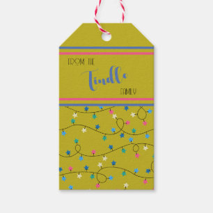 Étiquettes-cadeau Fête de Noël Vintage Retro Personnalisé