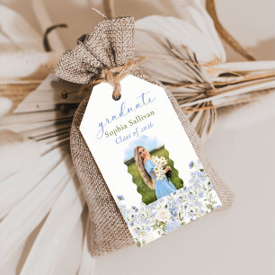 Étiquettes-cadeau Fête de remise des diplômes Fleur sauvage en fleur