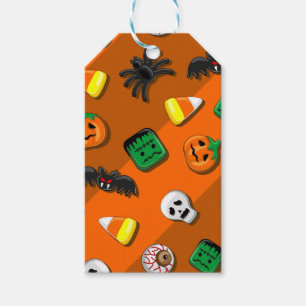 Étiquettes-cadeau Fête des Candies Éffrayantes d'Halloween