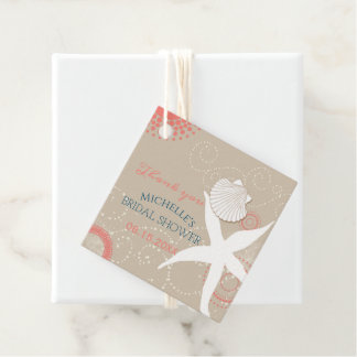Étiquettes Cadeau Fête des mariées de plage