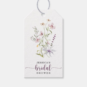 Étiquettes-cadeau Fête des mariées fleur sauvage Rustique Floral Fav