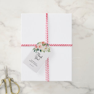 Étiquettes-cadeau Fête des mariées florale