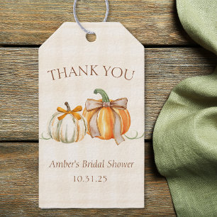 Étiquettes-cadeau Fête des mariées personnalisée Rustique Merci d'au