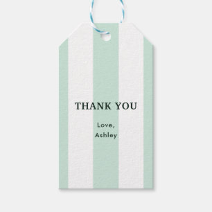 Étiquettes-cadeau Fête des mariées verte de la mer de Cabana