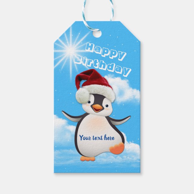Étiquettes-cadeau Fête des pingouins (Devant)