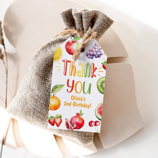 Étiquettes-cadeau Fête d'été, anniversaire merci (Créateur téléchargé)