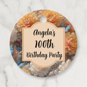Étiquettes Cadeau Fête du 100e anniversaire