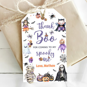 Étiquettes-cadeau Fête du 1er anniversaire de Halloween Ghost