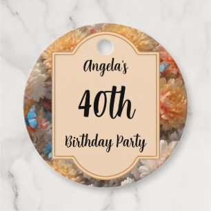 Étiquettes Cadeau Fête du 40e anniversaire