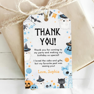 Étiquettes-cadeau Fête du Baby shower fantôme d'Halloween